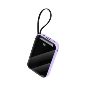 Universal Charging Companion  Power Bank - Suitable For A Variety Of Scenarios, With Portability And Multiple Capacities, Fast Charging And Wirel (Color: Purple)