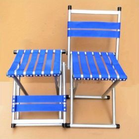 1pc Durable Folding Stool; Portable Stool For Camping Fishing; Fishing Accessories (Color: Blue, Items: Backrest)