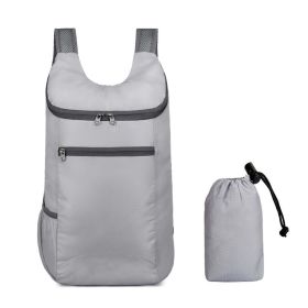 Outdoor Sports Bag for Camping Hiking Mountaineering Fishing Cycling (Color: Gray, Type: Sports Bag)