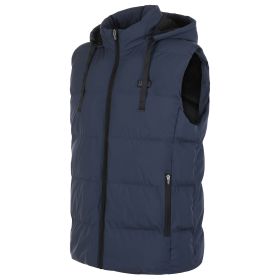 Helios- Paffuto Heated Vest- The Heated Coat (Color: Navy, size: large)