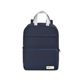 Simple and large-capacity travel backpack. (Color: Navy)